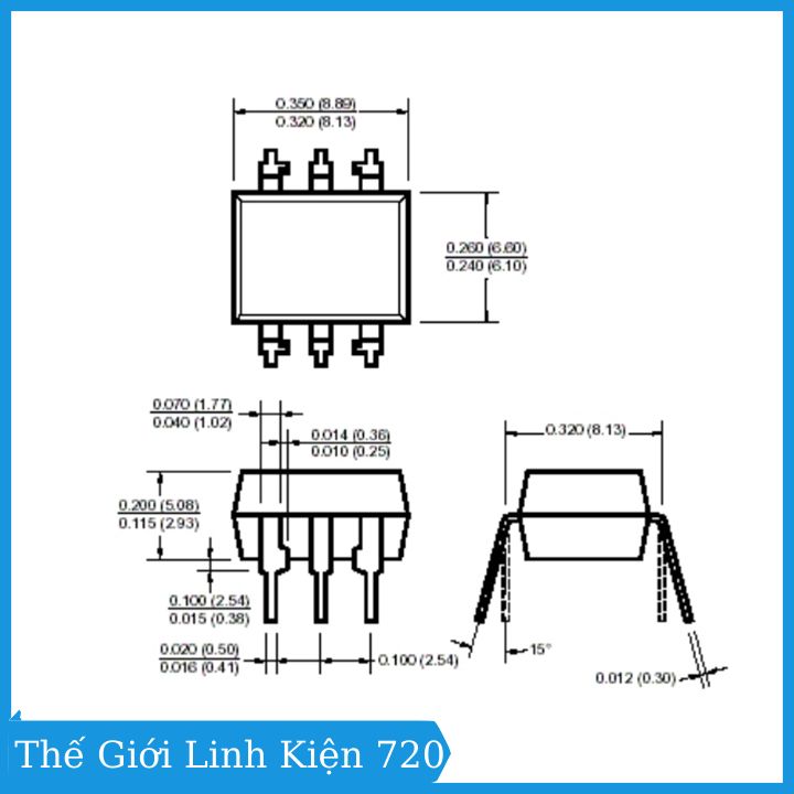 MOC3063 DIP6 - ic cách ly quang học