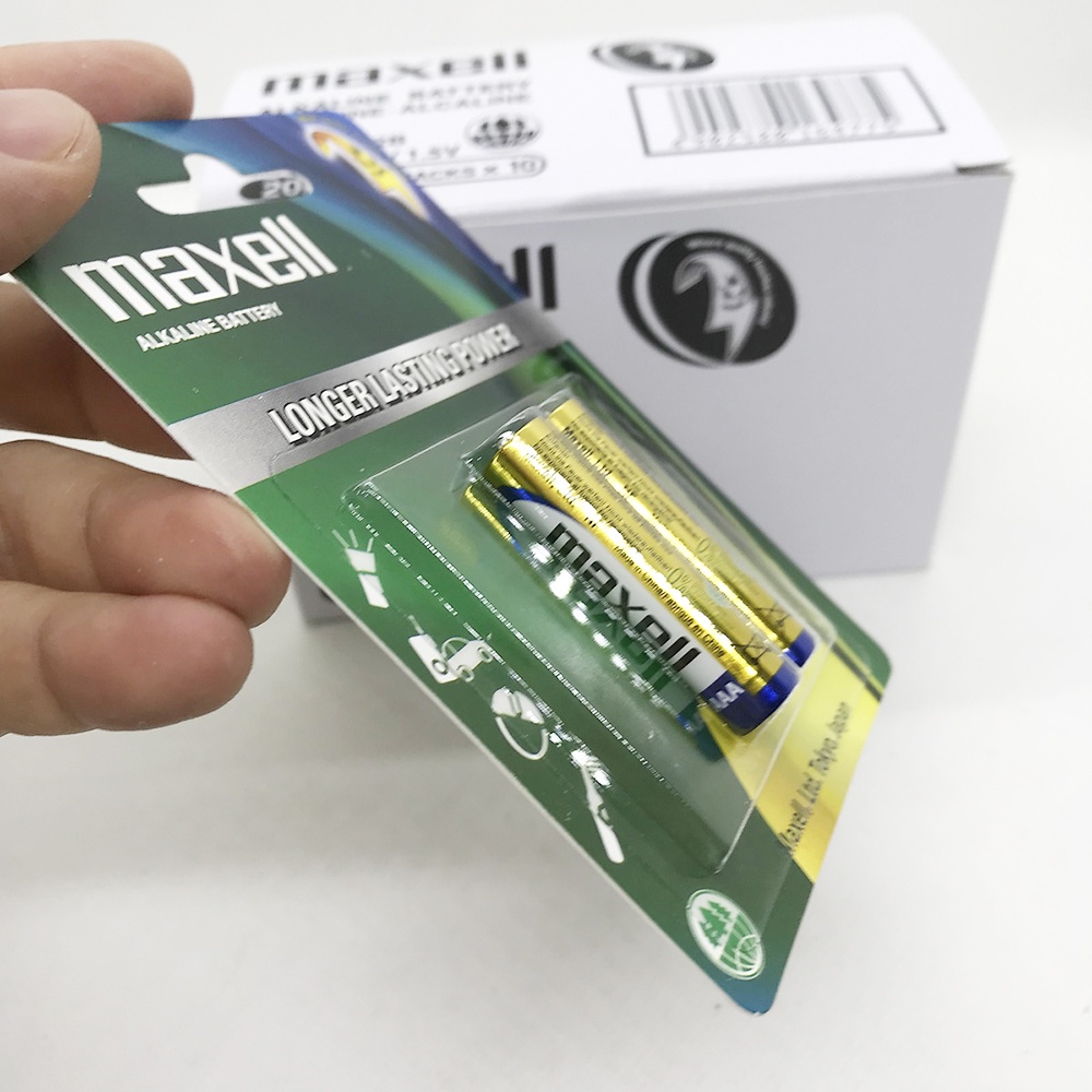 Combo 5 vỉ Pin AAA Maxell Alkaline 1.5 V (1 vỉ 2 viên)