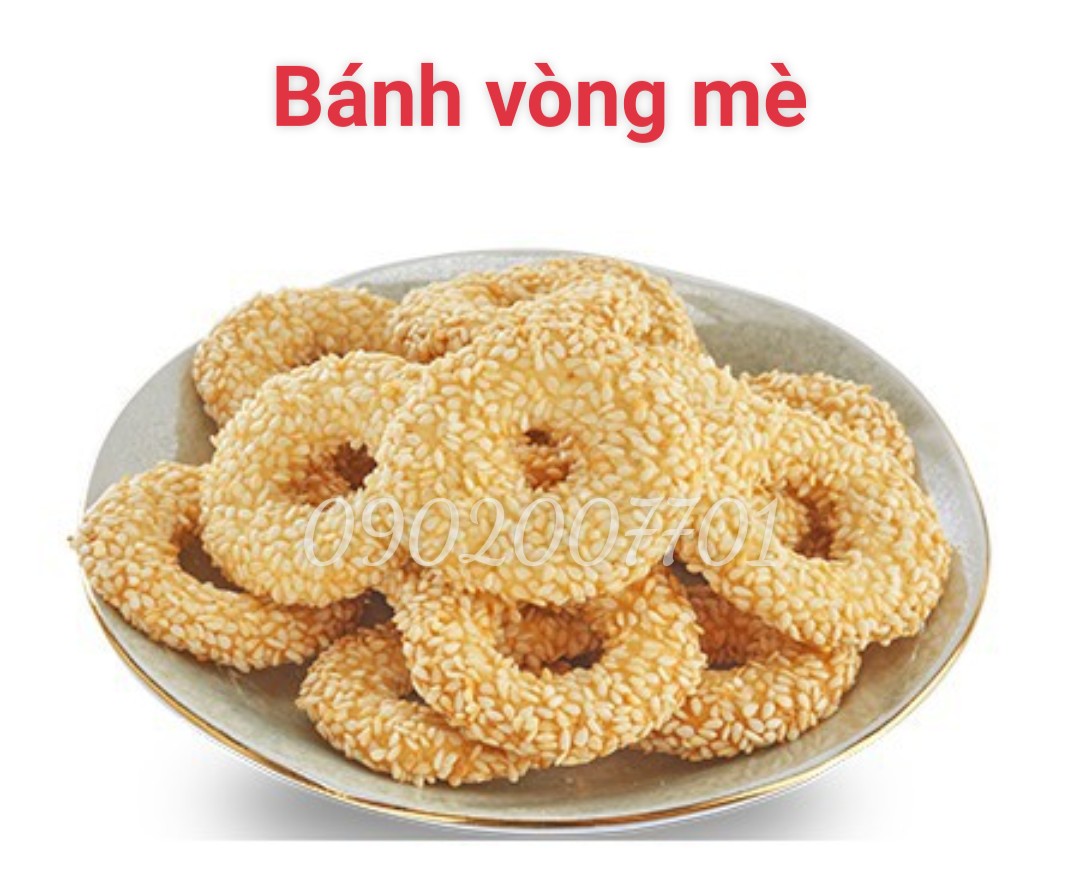 Bánh vòng mè thơm ngon 100g/200g/500g- Đồ Ăn Vặt