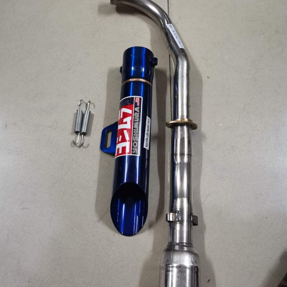 pô sirius độ toke kou inox không nỉ full cổ (màu xanh)