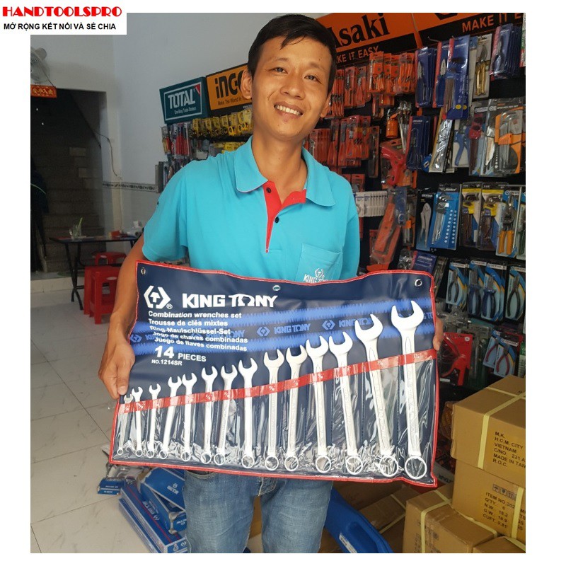 Bộ vòng miệng hệ inch 14 cây kingtony 1214sr