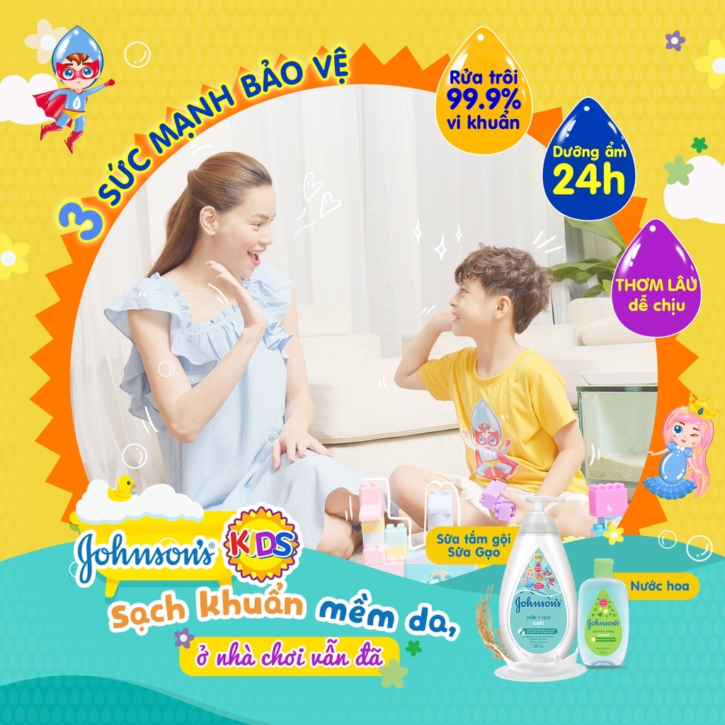 Sữa Tắm Johnson’s Milk+Rice Baby Bath (1000ml)