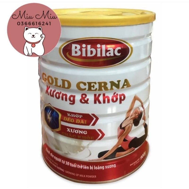Sữa Bibilac Gold Cerna 900g - sữa bổ sung canxi