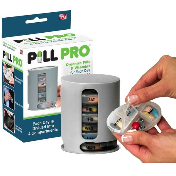 Hộp Đựng Thuốc, Hộp Chia Thuốc PILL PRO 7 Ngày Tiện Dụng