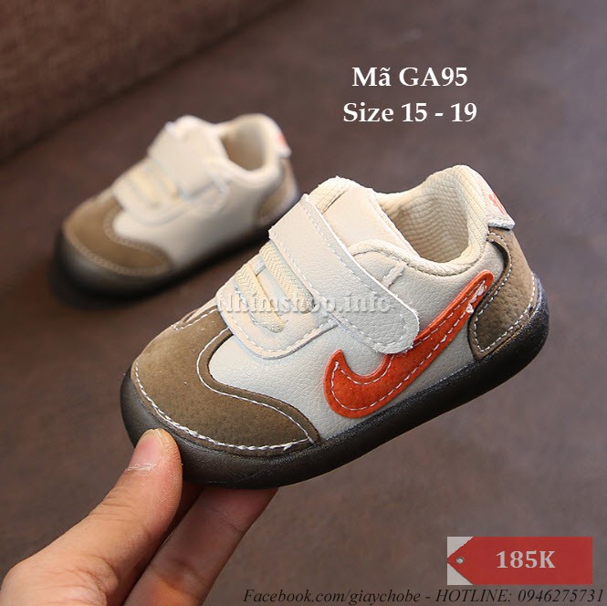 Giày Bé Trai Tập Đi 6 - 18 Tháng Chất Siêu Mềm GA95