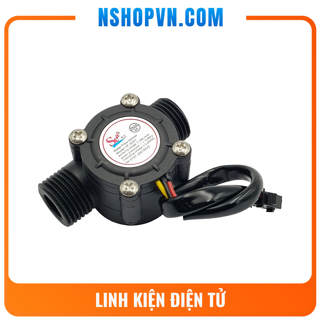 Cảm biến lưu lượng nước YF-S201 DN15