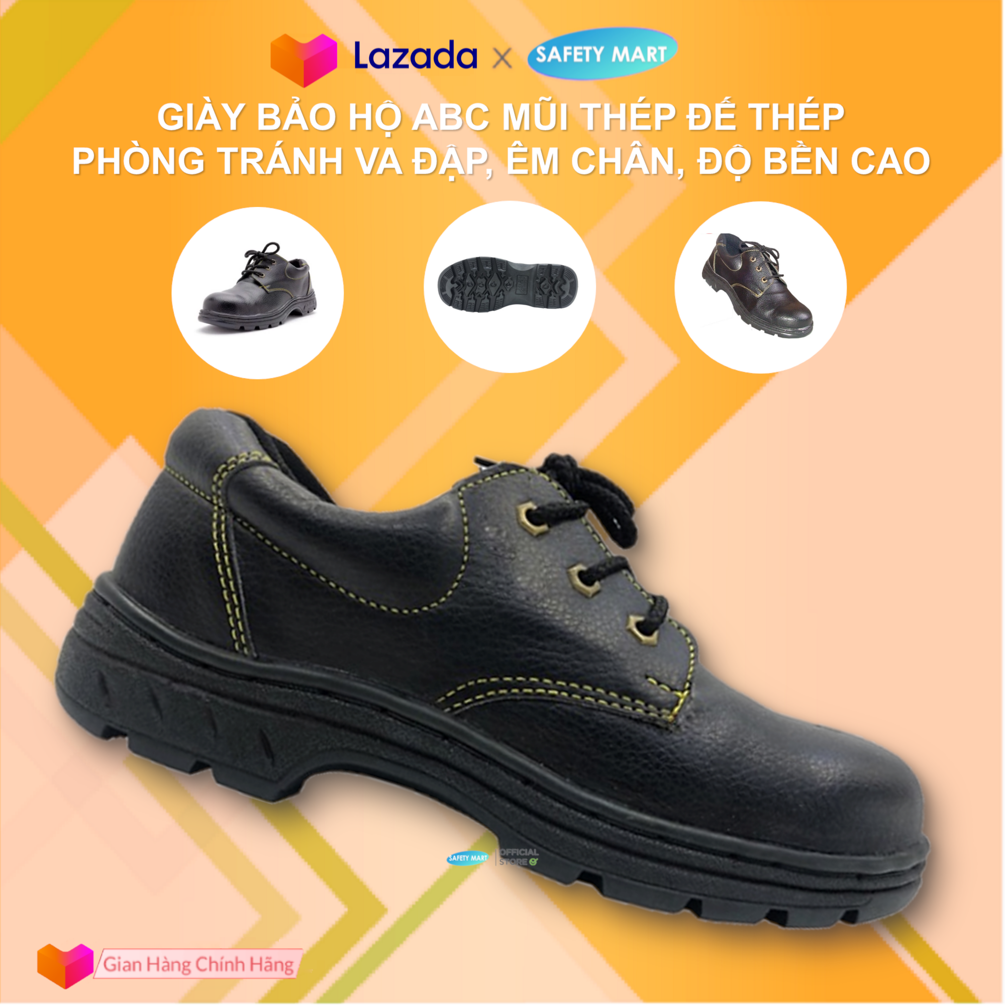 [Selling] labor protection shoes male nose steel ABC only yellow,-nail anti-peen toe sewing thread Đế definitely safe Labor-genuine goods safety Mart official