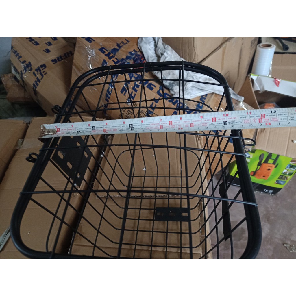 Giỏ Sắt Xe Đạp Điện Có Nắp - Giỏ Xe Đạp