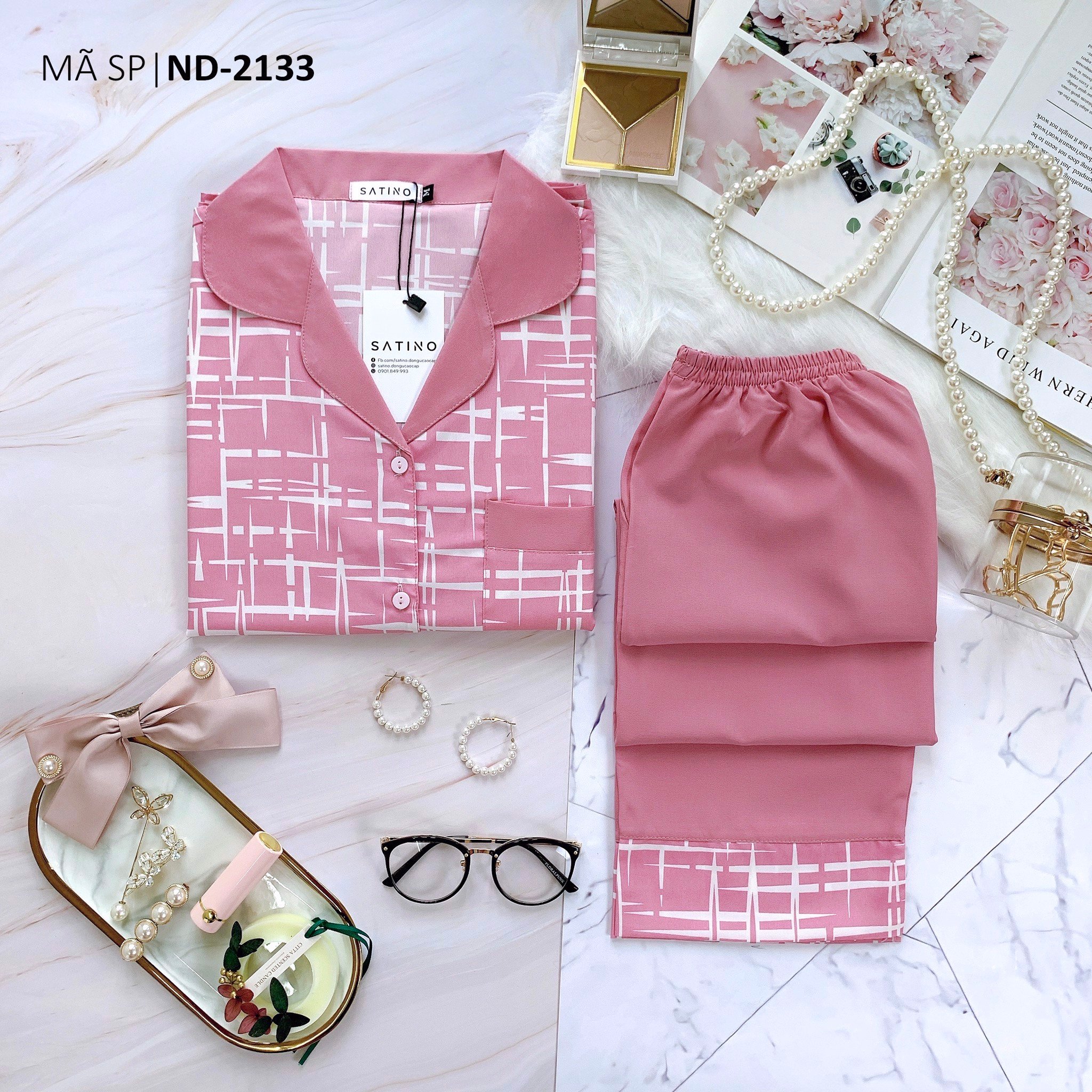 [COMBO 3 BỘ 499K] Pijama TNQD - Ami Pink