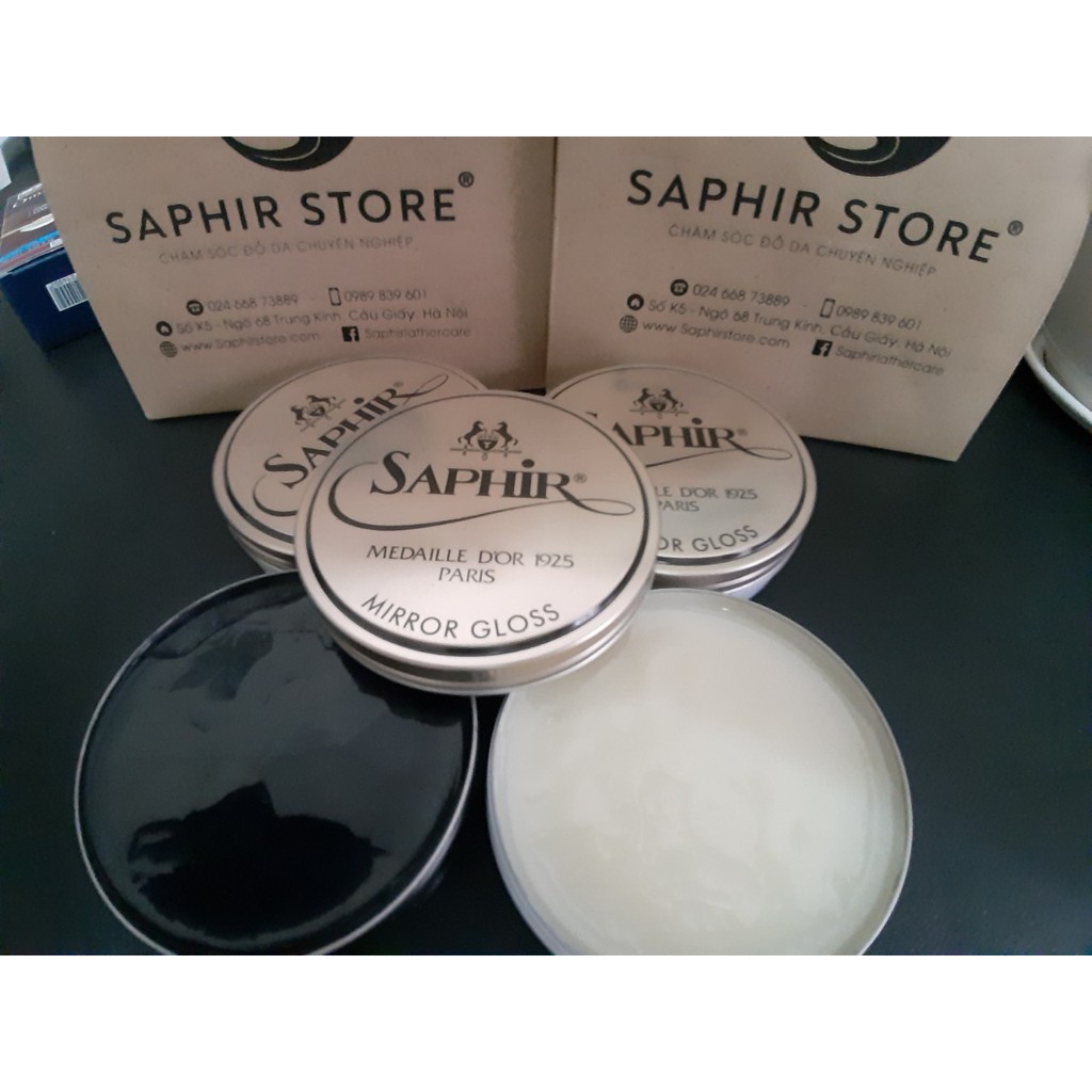 Xi sáp đánh giày cao cấp siêu bóng Saphir MDO Mirror Gloss 75ml