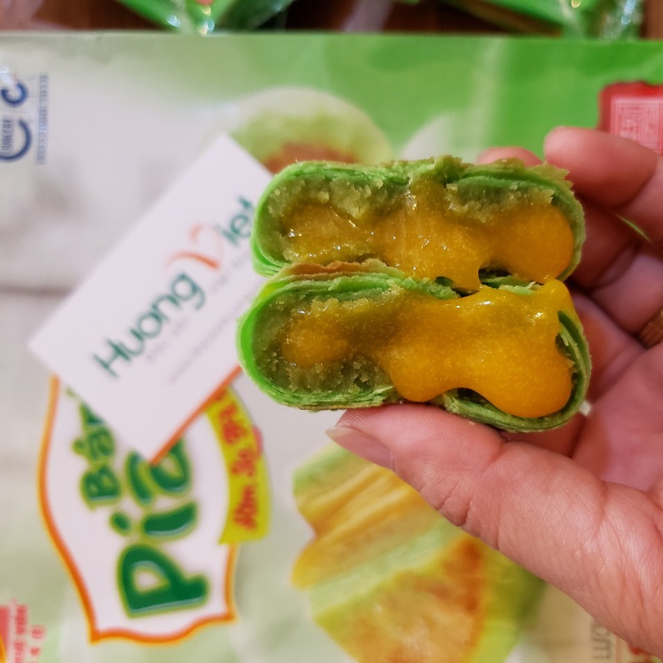BÁNH PÍA KIM SA TRÀ XANH (480g_12 cái)