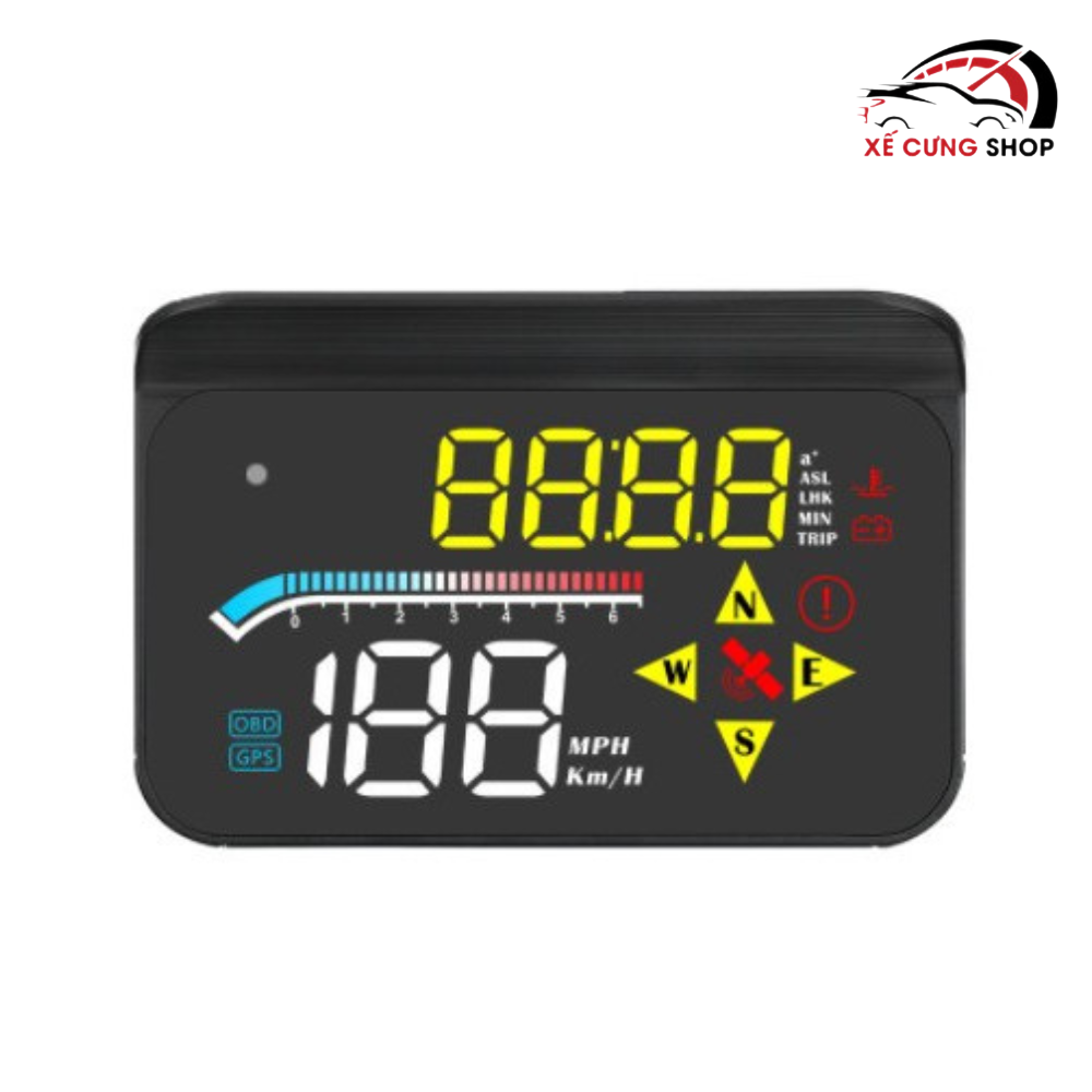 Hud c100- hud m17 hiển thị tốc độ xe lên kính lái cho ô tô