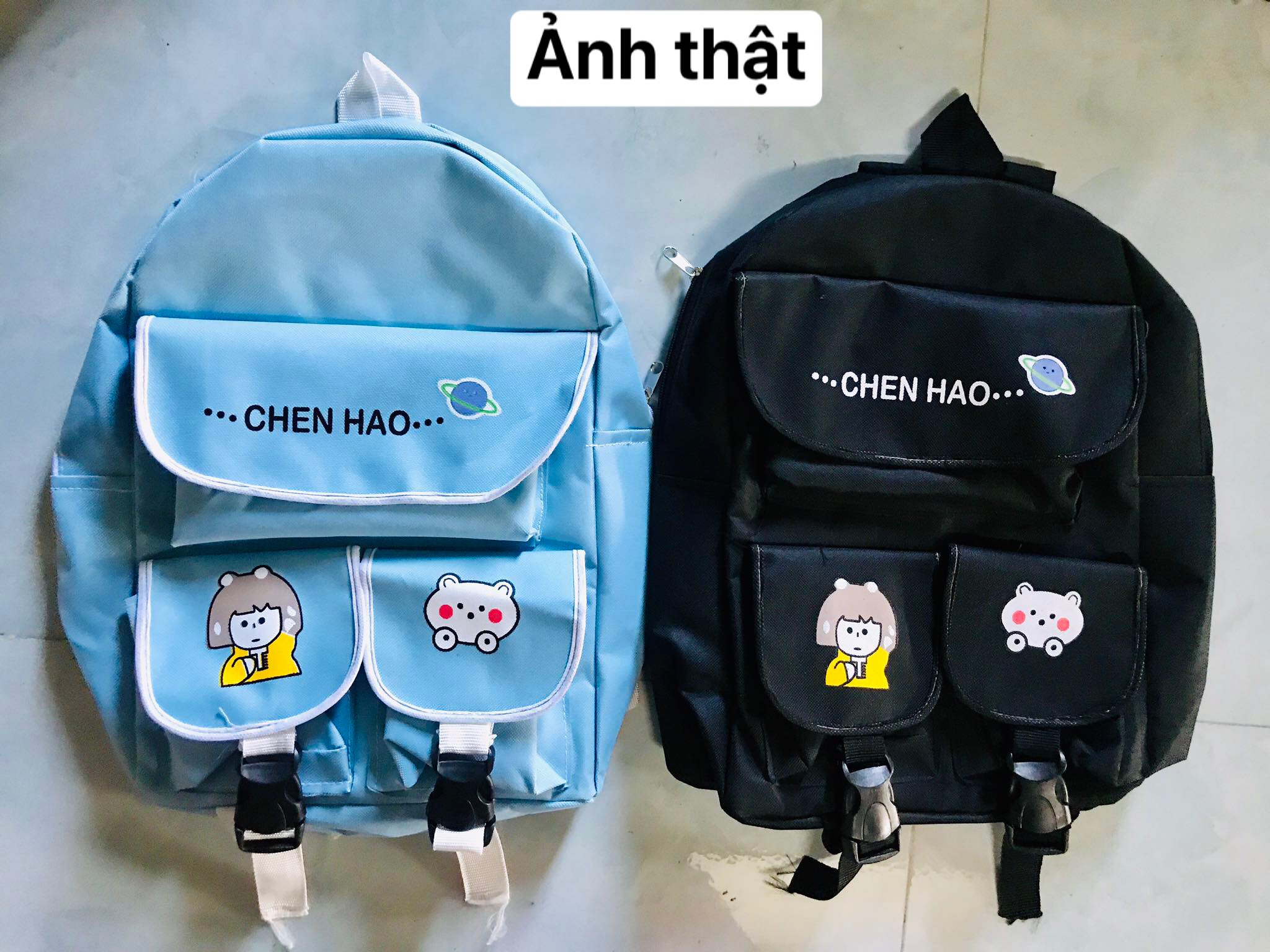BALO CHEN HAO STICKER DỄ THƯƠNG VẢI BỐ