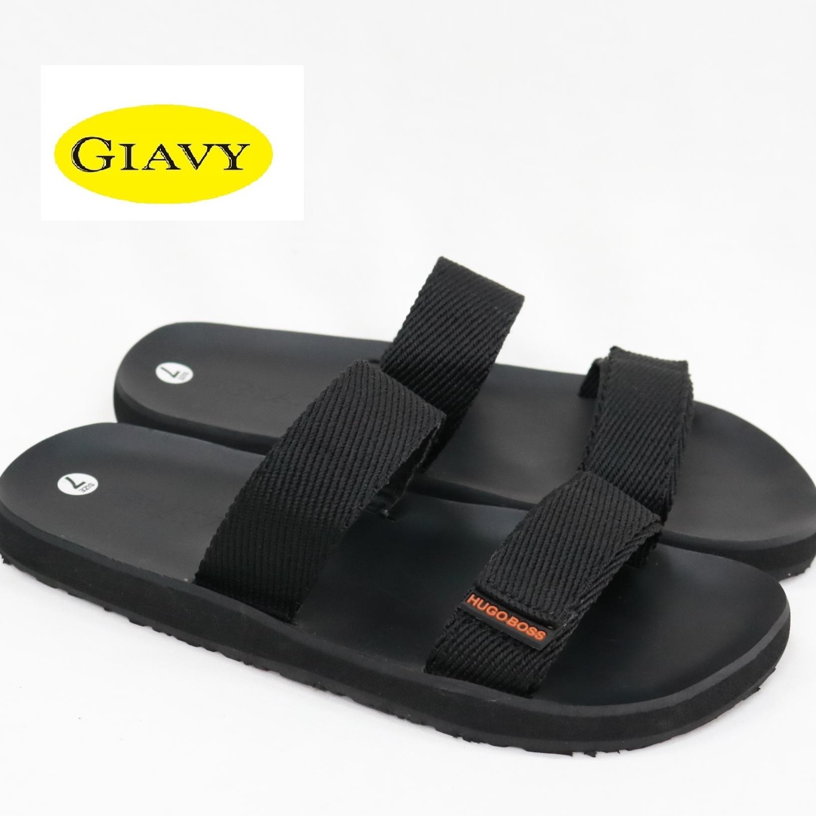 DÉP GIAVY QUAI NGANG NỮ- K474 ĐEN