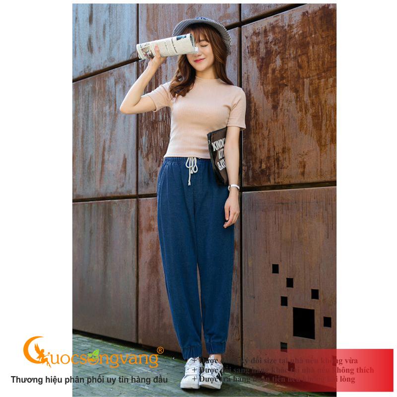 Quần jean jogger nữ đẹp quần jogger nữ lưng cao GLQ014 Cuocsongvang