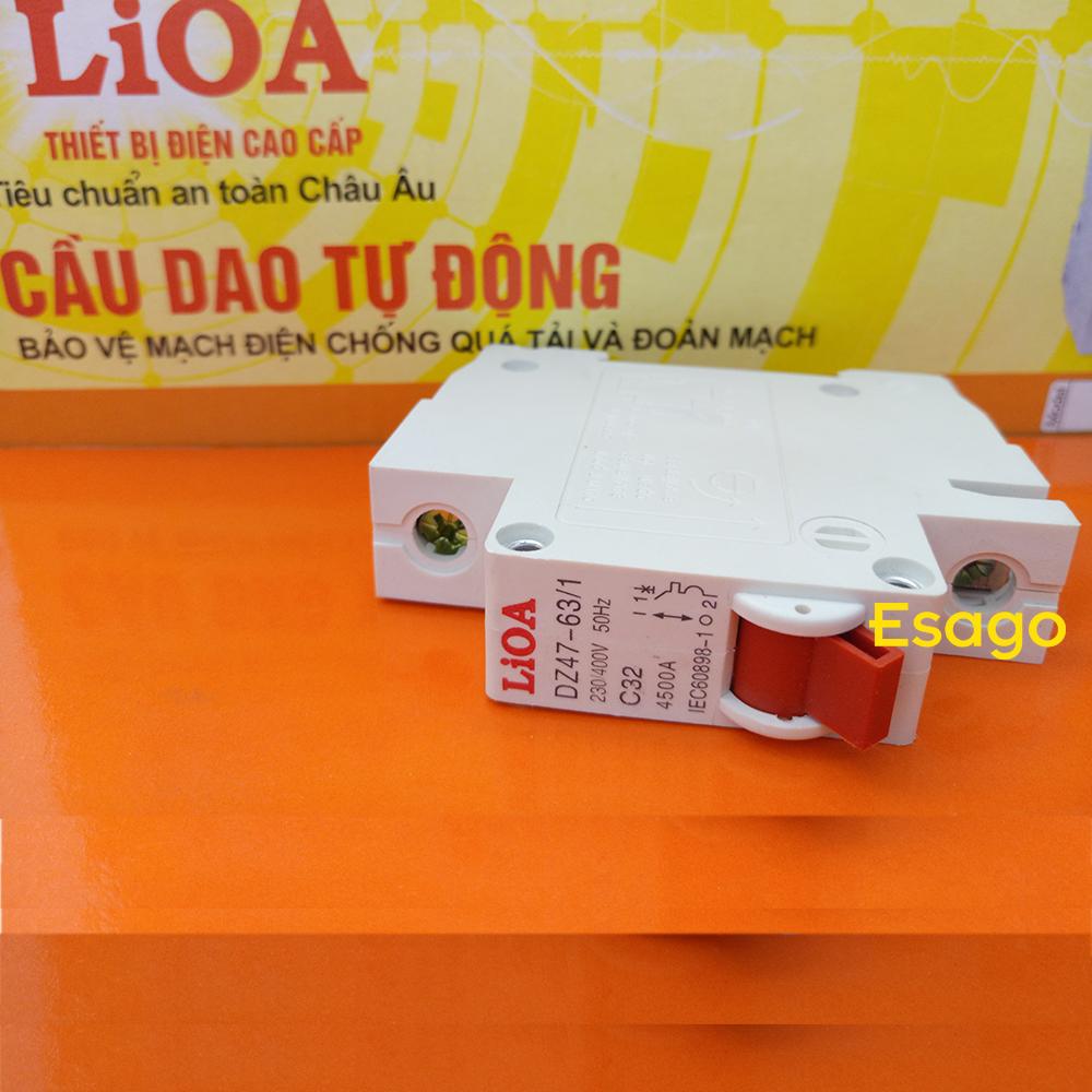 [HCM][32A] Cầu dao tự động (APTOMAT) LiOA 32A loại 1 cực