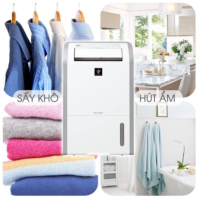 Máy hút ẩm Sharp DW-D20A-W - Hàng chính hãng