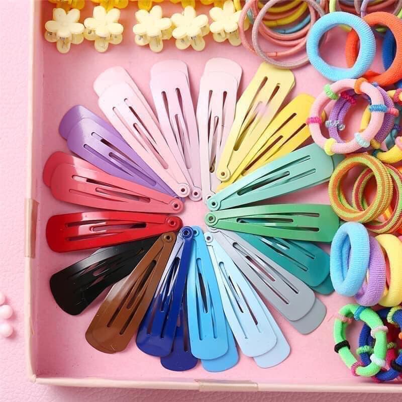 Set buộc tóc, kẹp tóc 780 chi tiết cho bé