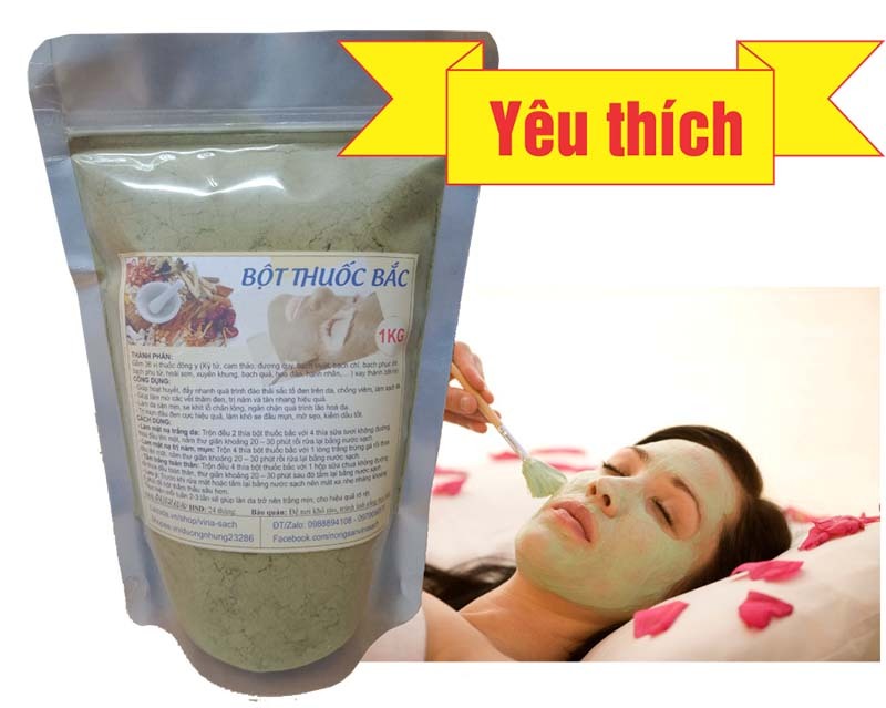 Mặt nạ Bột Thuốc Bắc - 500G (Trị nám mụn, trắng da) giá rẻ