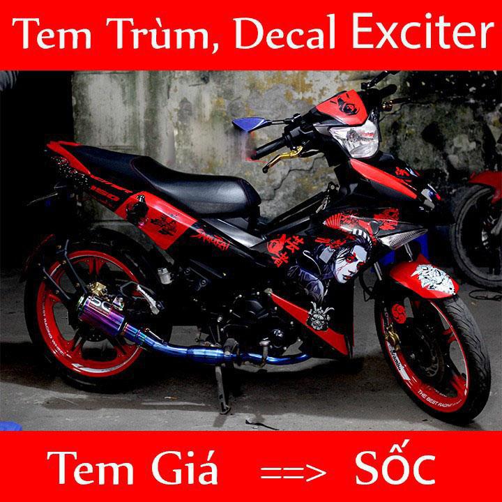 Tem trùm exciter 150 samurai đỏ đen, tem exciter 150, team trùm exciter 150, tem xe exciter 150, team trùm ex 150, team xe exciter 150 samurai đỏđen