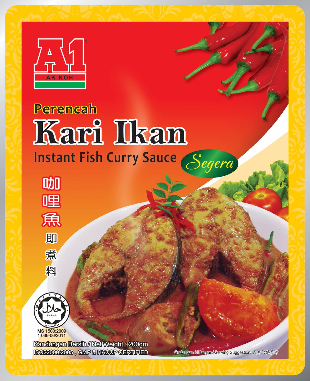 [HCM]Gia Vị Cà Ri Cá A1 200g Malaysia