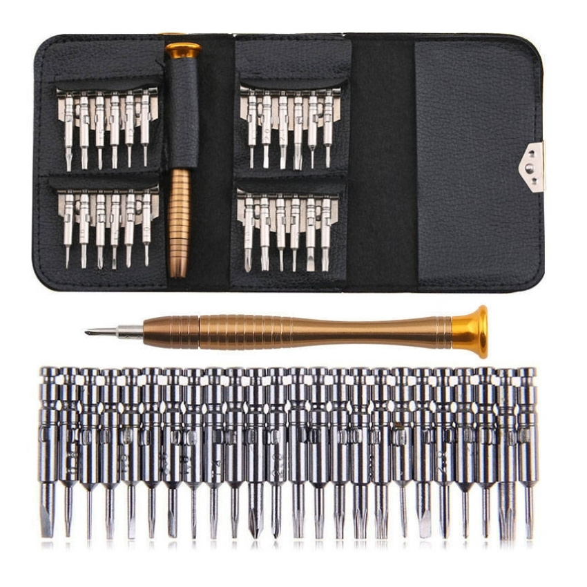 Bộ Tô Vít Đa Năng Tua Vít 25 Đầu Trong 1 Screwdriver, tua vít, bộ tua vít sửa chữa điện thoại, dụng cụ sửa chữa điện thoại, bộ tua vít mở iphone