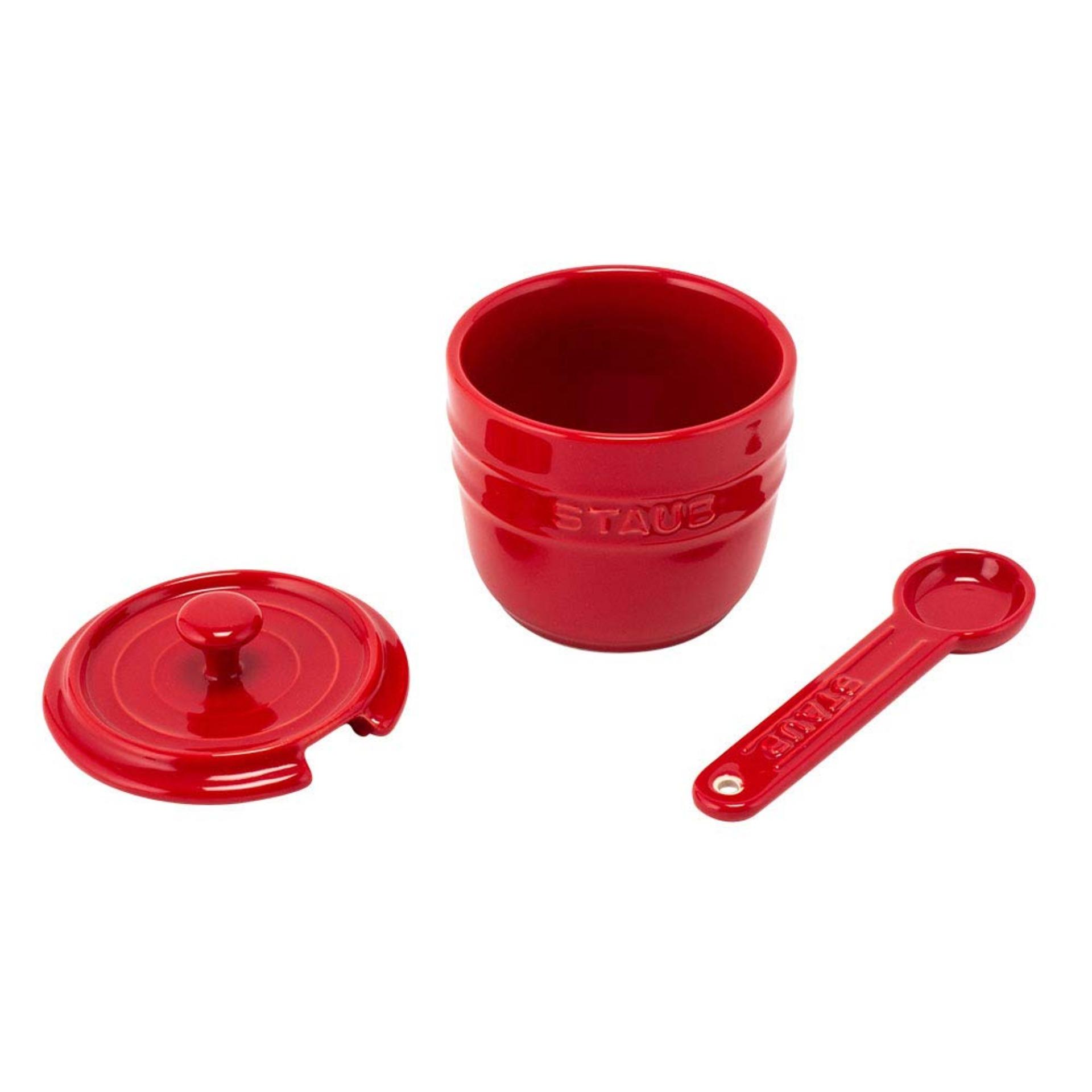 Staub - Hũ đựng gia vị màu đỏ cherry