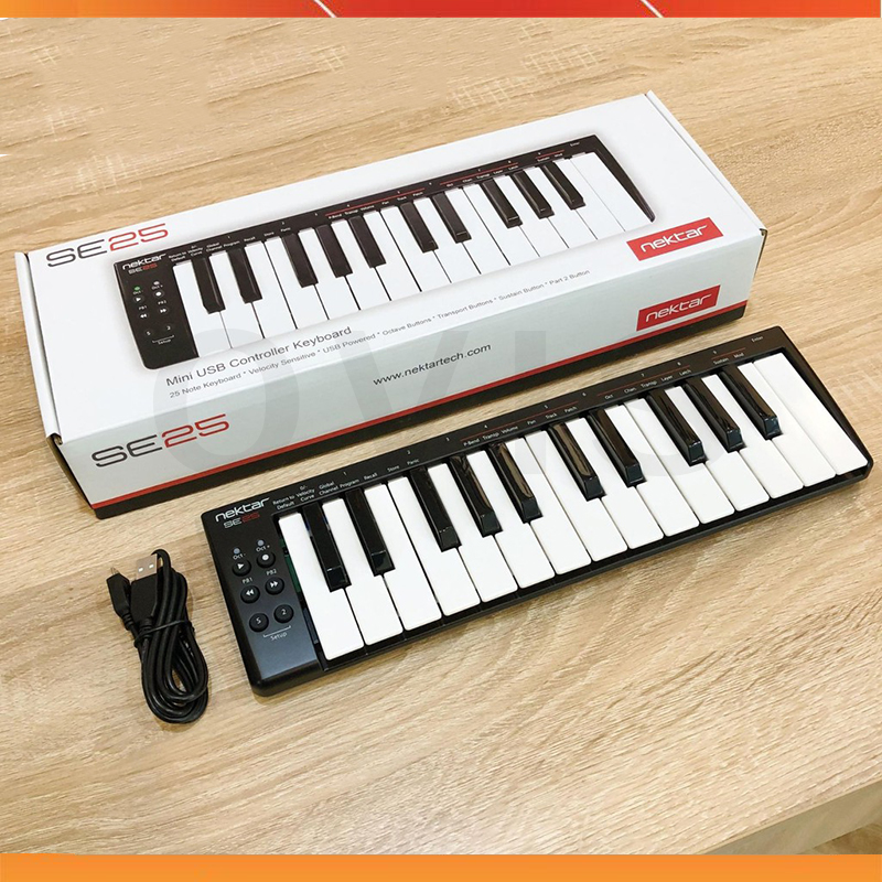 Nektar se25 - controller keyboard midi nhỏ gọn, 25 keys, tặng bitwig 8-track bản quyền
