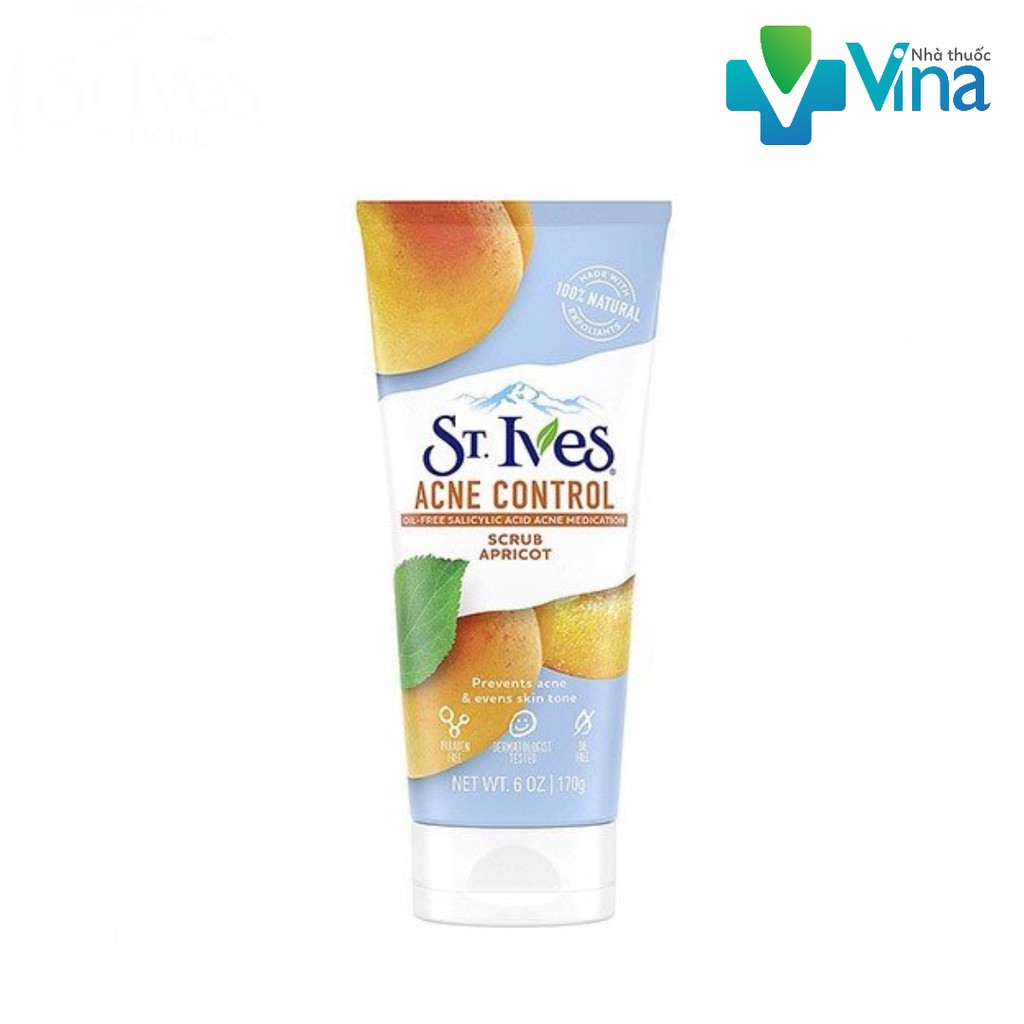 Sữa rửa mặt .t.ẩ.y. tế bào chết st.ives 170g