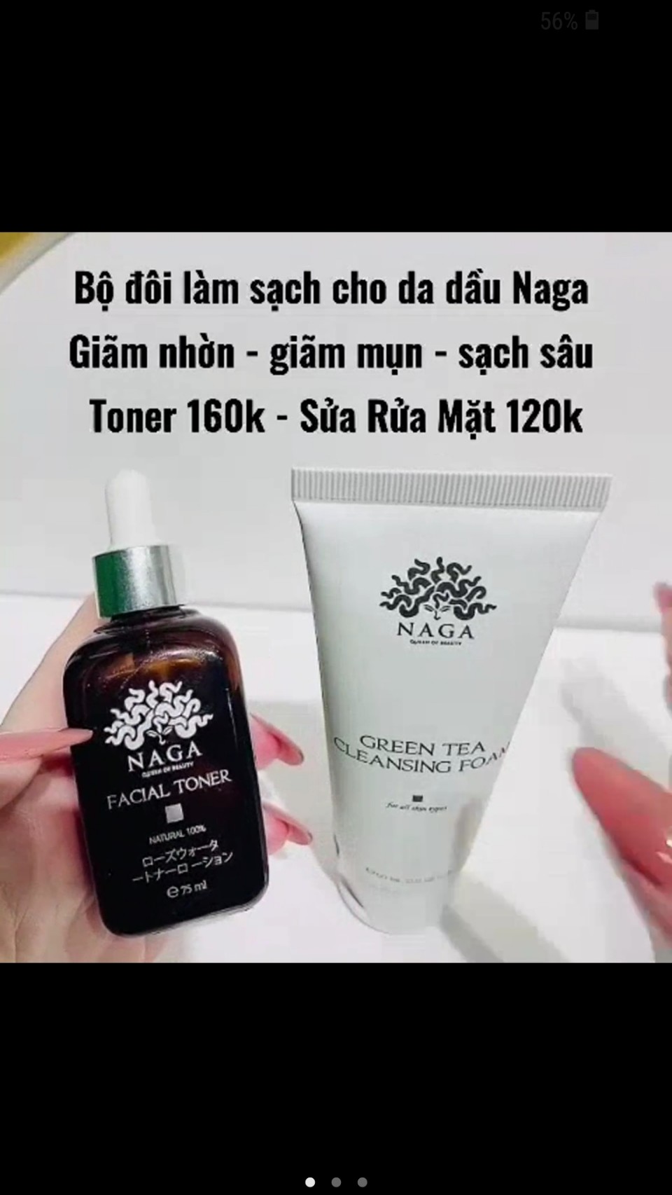 SỮA RỬA MẶT TRÀ XANH NAGA