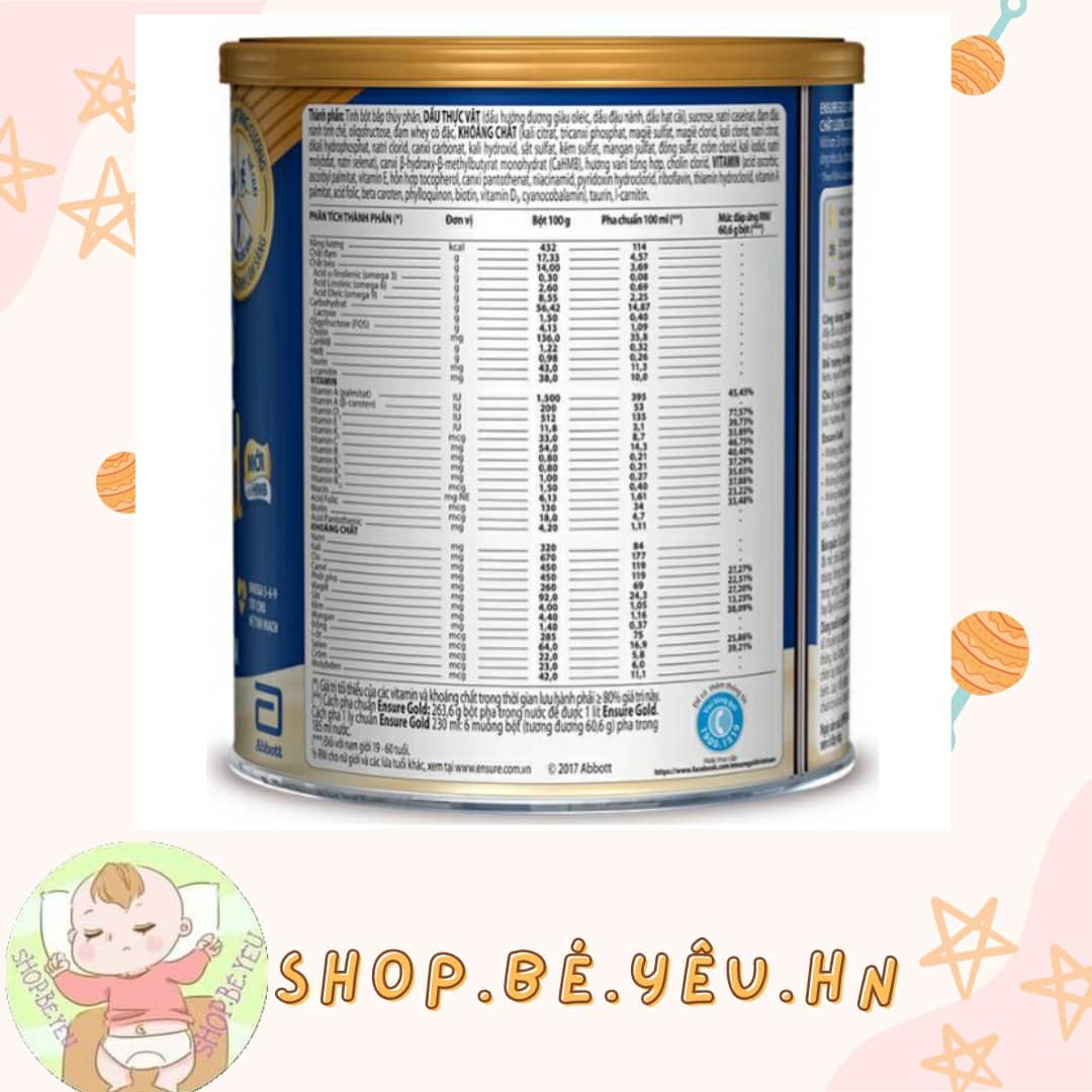Sữa bột Ensure Gold Abbott 400g