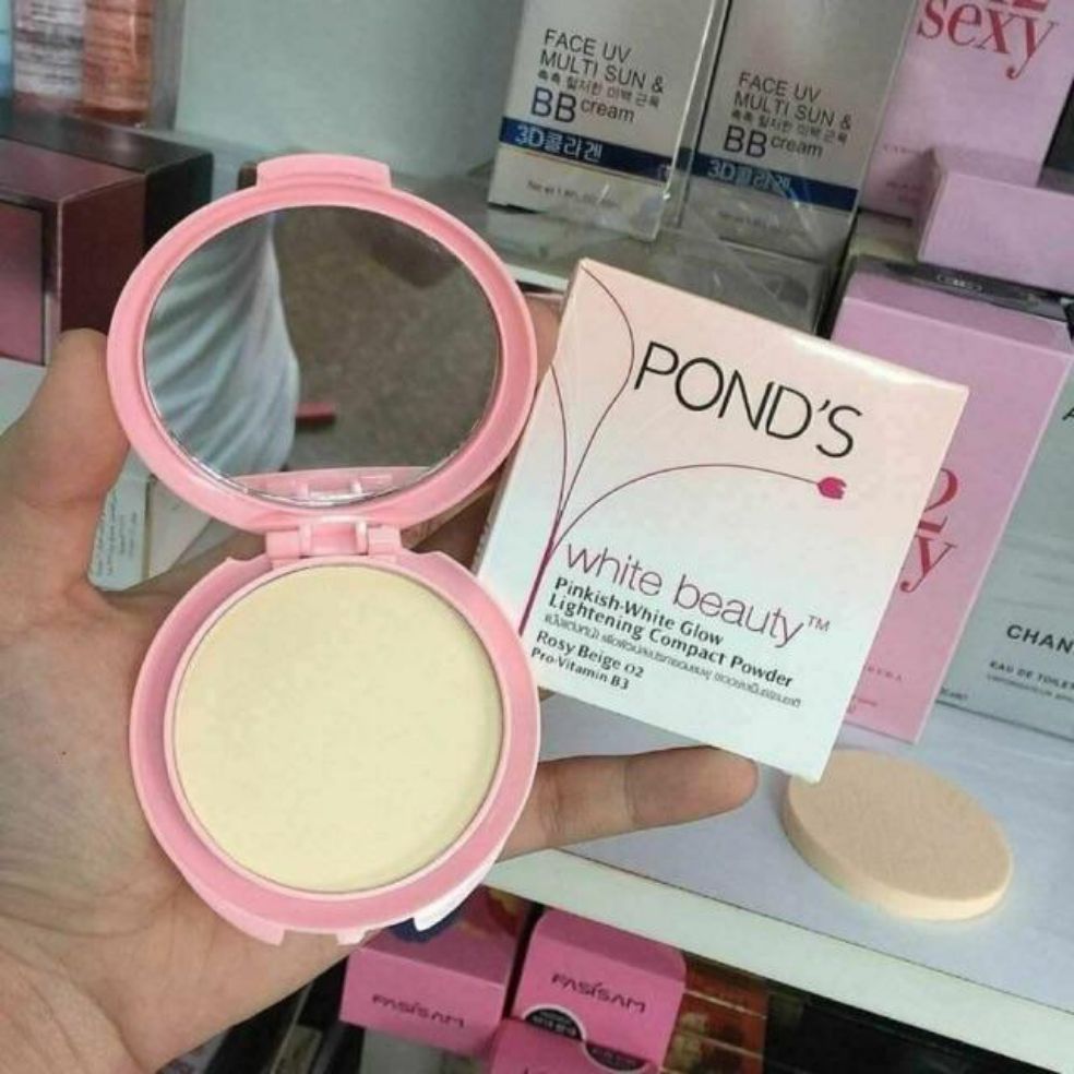 Phấn trang điểm Ponds dạng nén hộp tròn vuông