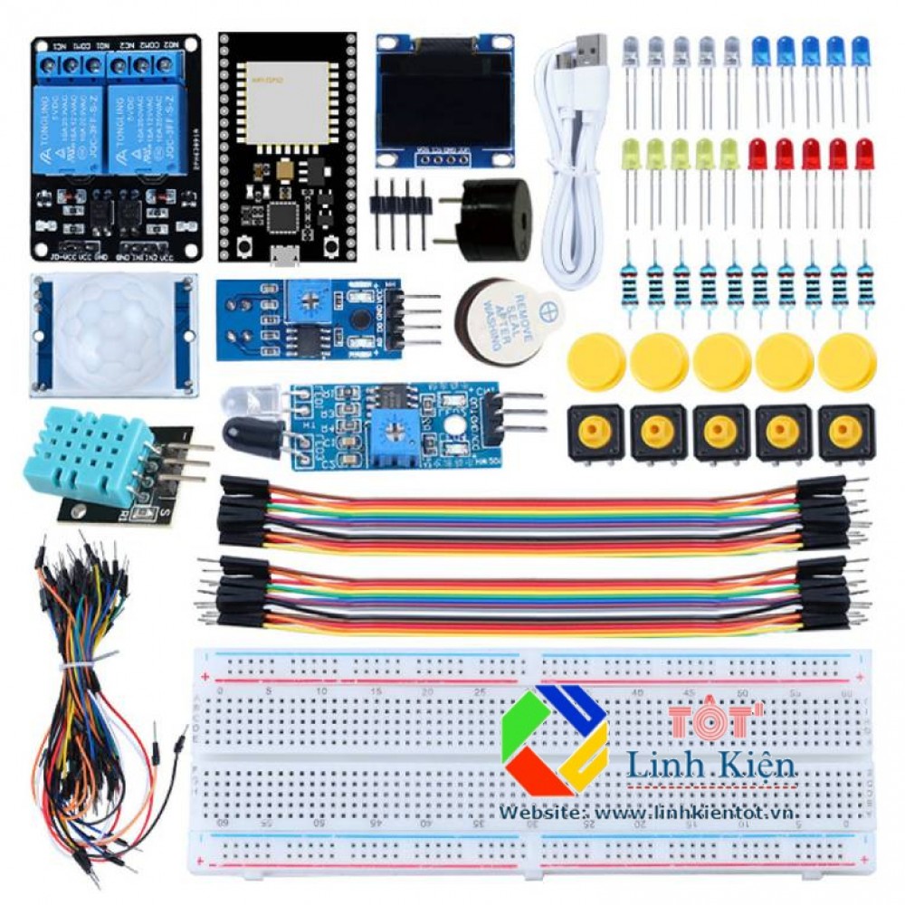 ESP32 IOT Starter Kit - Bộ Thực Hành ESP32 ESP-2S IoT