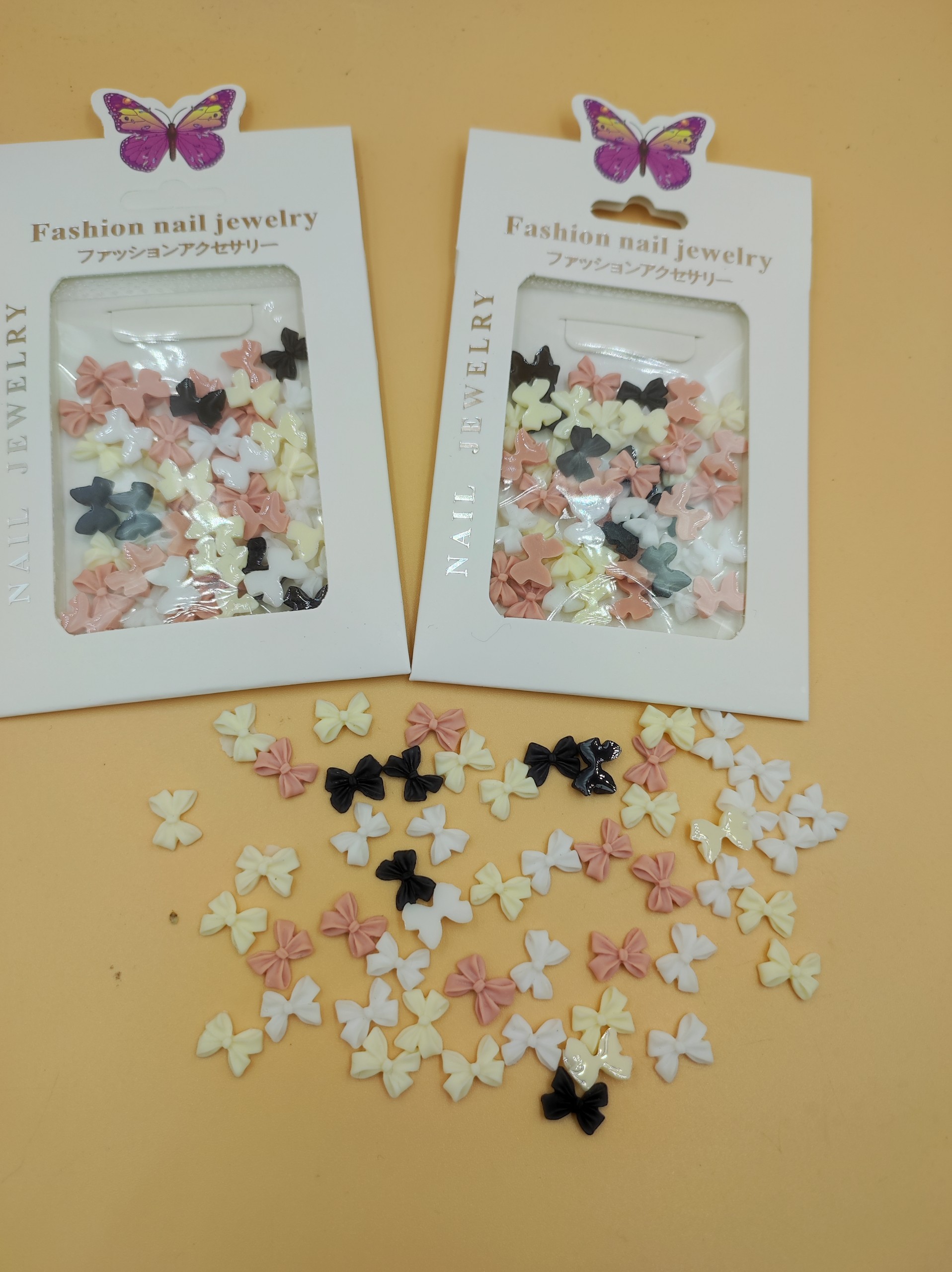 Charm nơ nail cao cấp, Charm nơ gắn móng