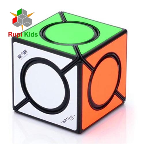 Rubik biến thể Viền đen Sticker 💚 QiYi Six Spot 💚