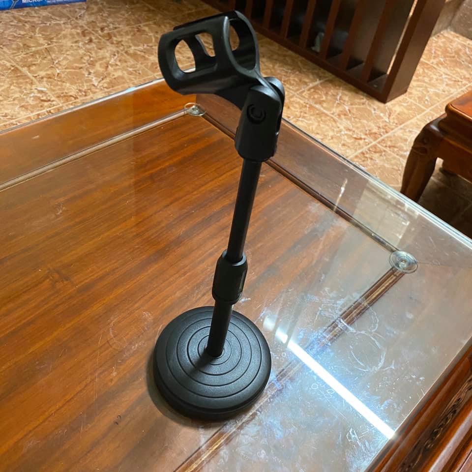 Chân Đế Micro Đứng Để Bàn Microphone Stand nhựa cao cấp