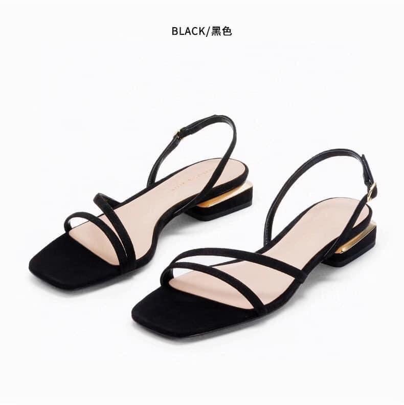 Dép sandal quai chéo gót 2p cao cấp