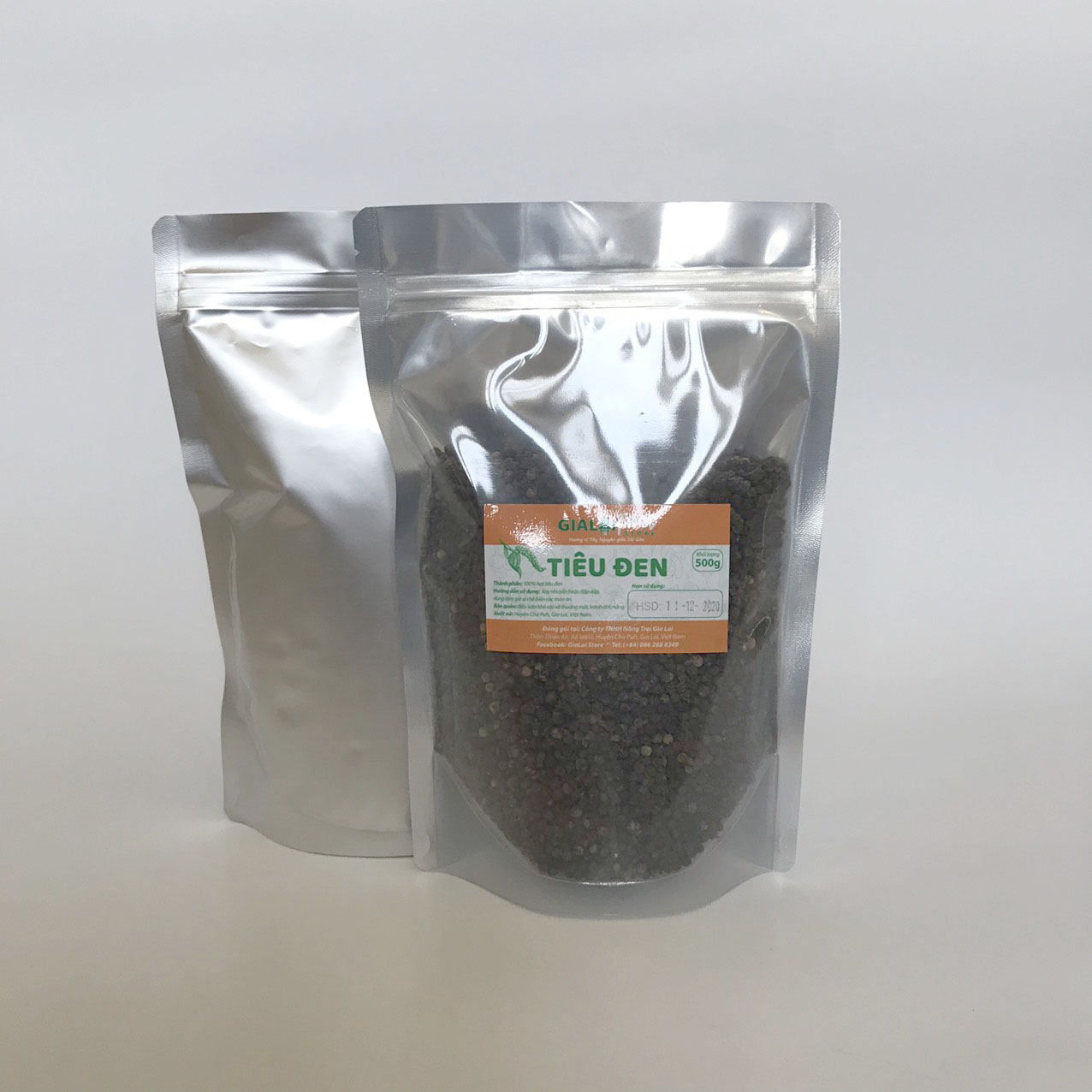 Hạt tiêu đen GiaLai 500gram