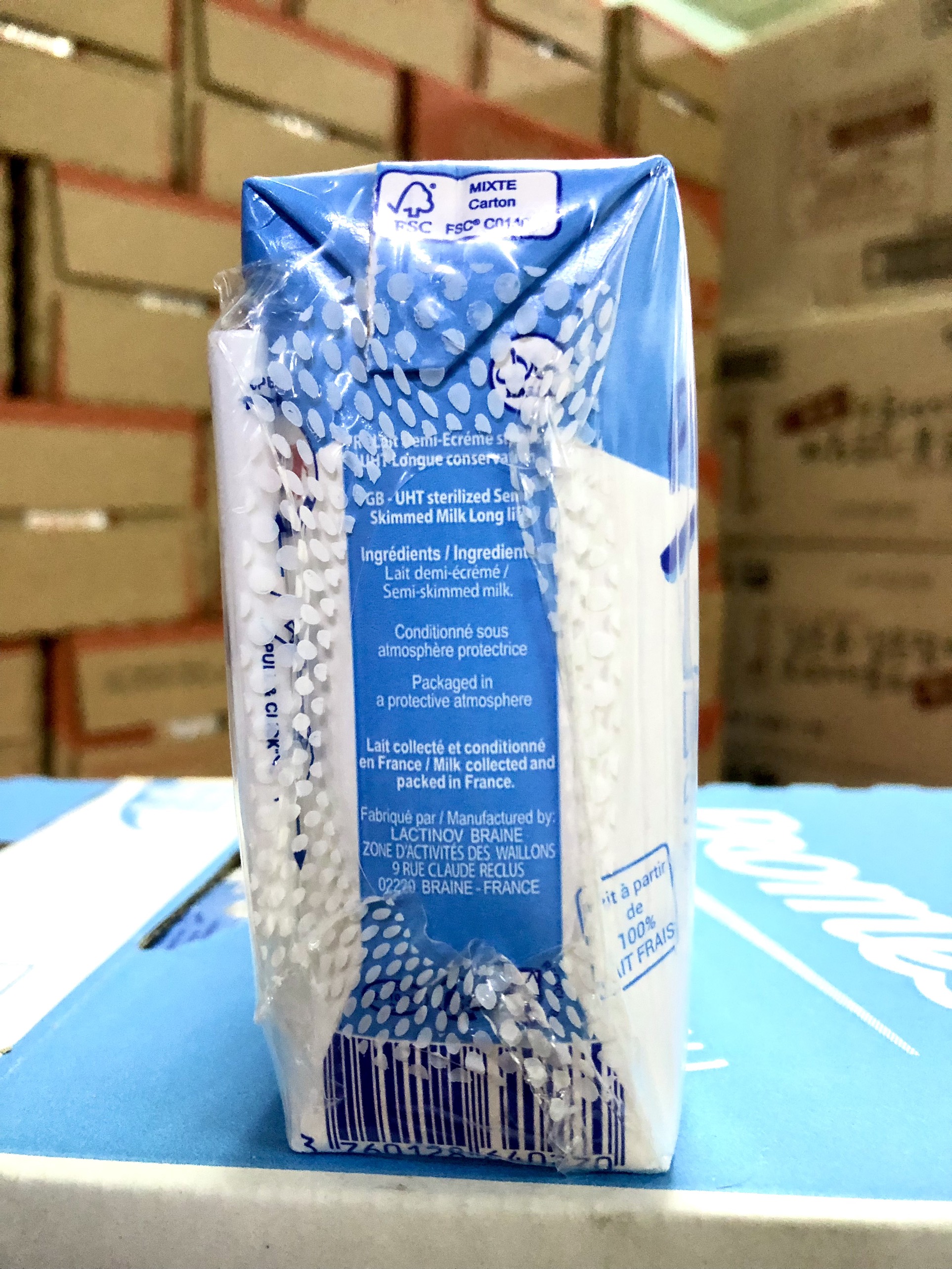 [Thùng 24 Hộp] Sữa Tươi Promess Ít Béo 200ml - Sữa Nhập Khẩu Pháp
