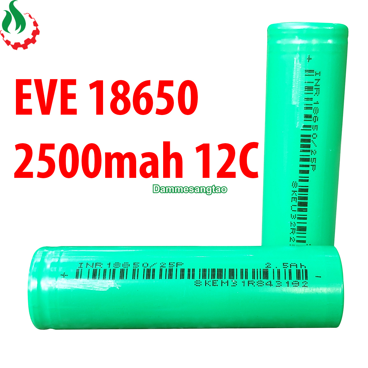 Cell pin 18650 eve li-ion 3.7v 2500mah 12c - xả 30a