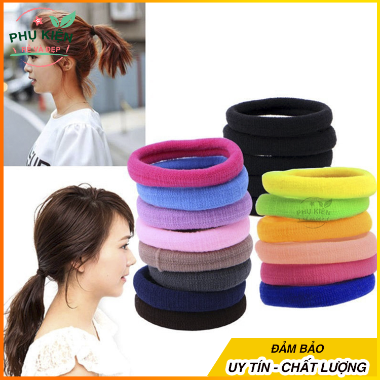 50 chun buộc tóc phối nhiều màu cho bé gái