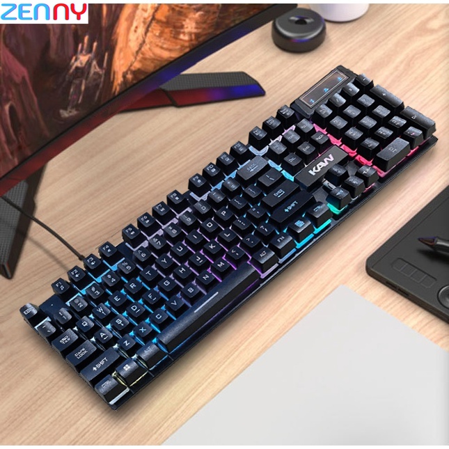 Bàn phím, bàn phím gaming, bàn phím led, ban phím, bàn phím giả cơ có led, phím giả cơ, bàn phím có đèn led, Bộ bàn phím chuyên game K900 có đèn led giả cơ - Loại xịn chuyên dụng siêu nhạy dành cho game thủ - Bảo hành 12 tháng