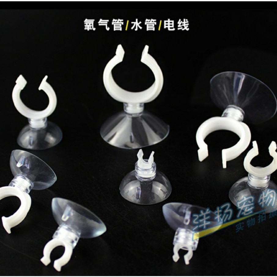 Hít kính giữ ống - Gông giữ ống nước sưởi đèn cho cá Phi 10 12 16 20 27