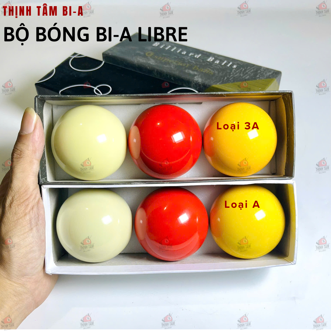 [THỊNH TÂM] Bộ 3 Bóng Bida 3 Băng, Bóng Bi-A 3C 6 Chấm [ Bộ Bóng 3C ]