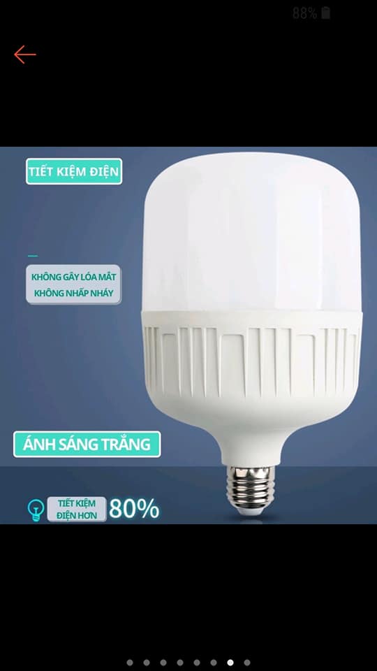 Bóng điện  led  Linh Phi 10W.