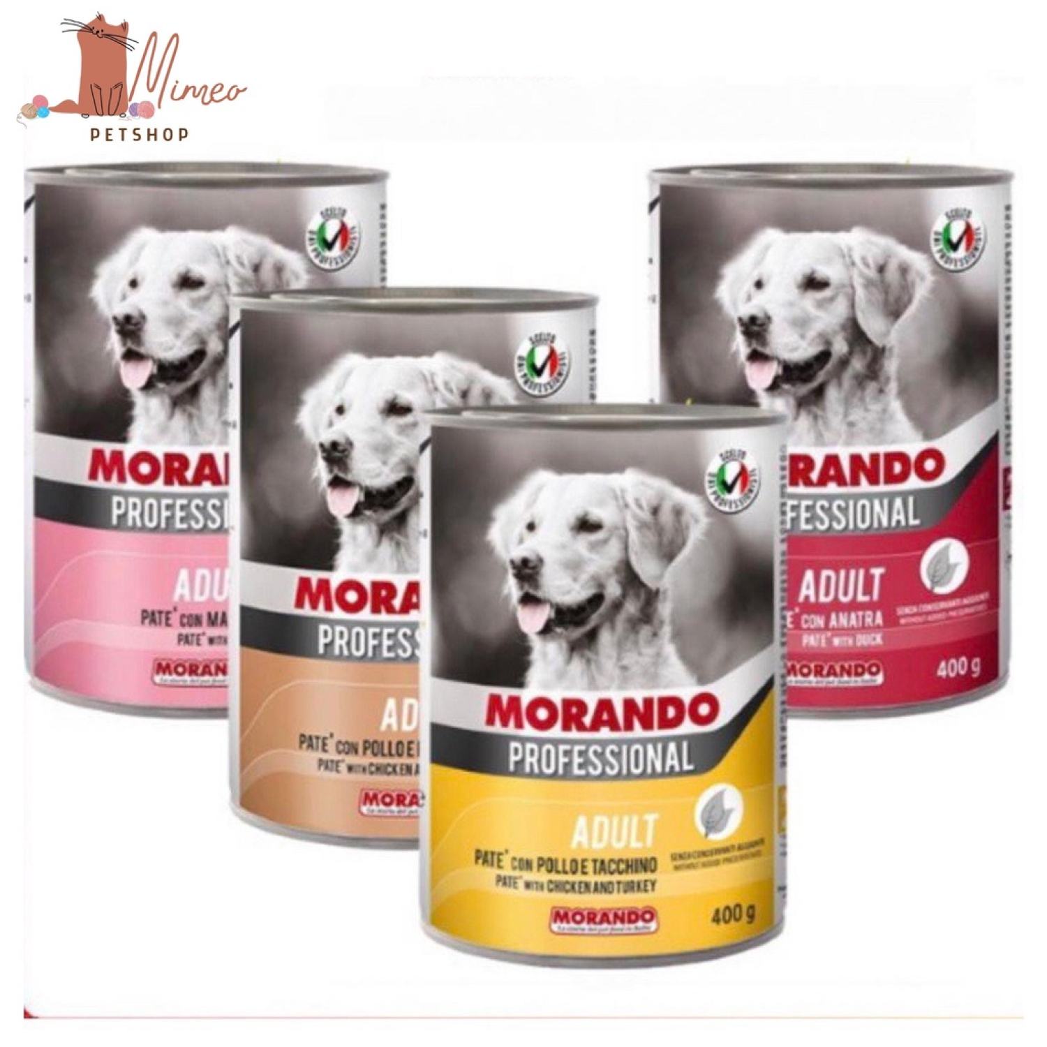 Pate Morando dành cho chó - Lon 400g