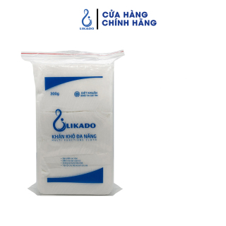 Khăn giấy khô Likado 300g(14 20cm) vệ sinh cho bé dùng trong sinh hoạt gia đình thumbnail
