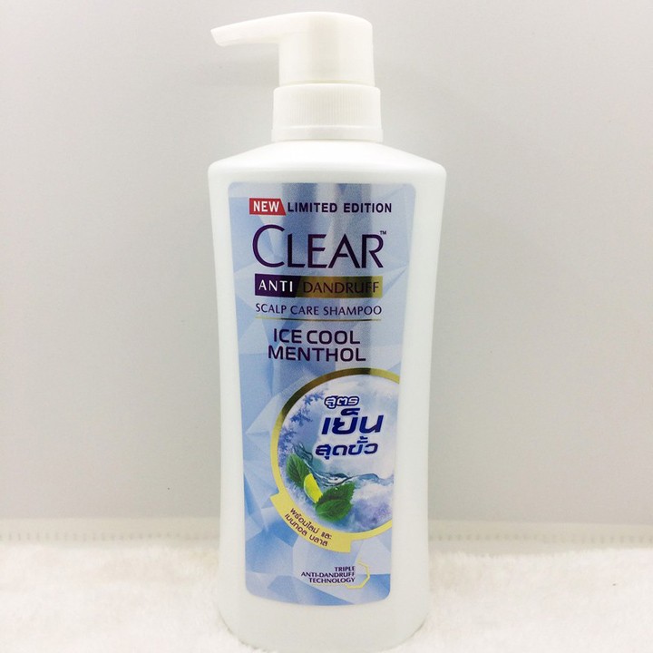 [HCM]Combo 2 Chai Dầu Gội Sạch Gàu Bạc Hà Clear Thái Lan
