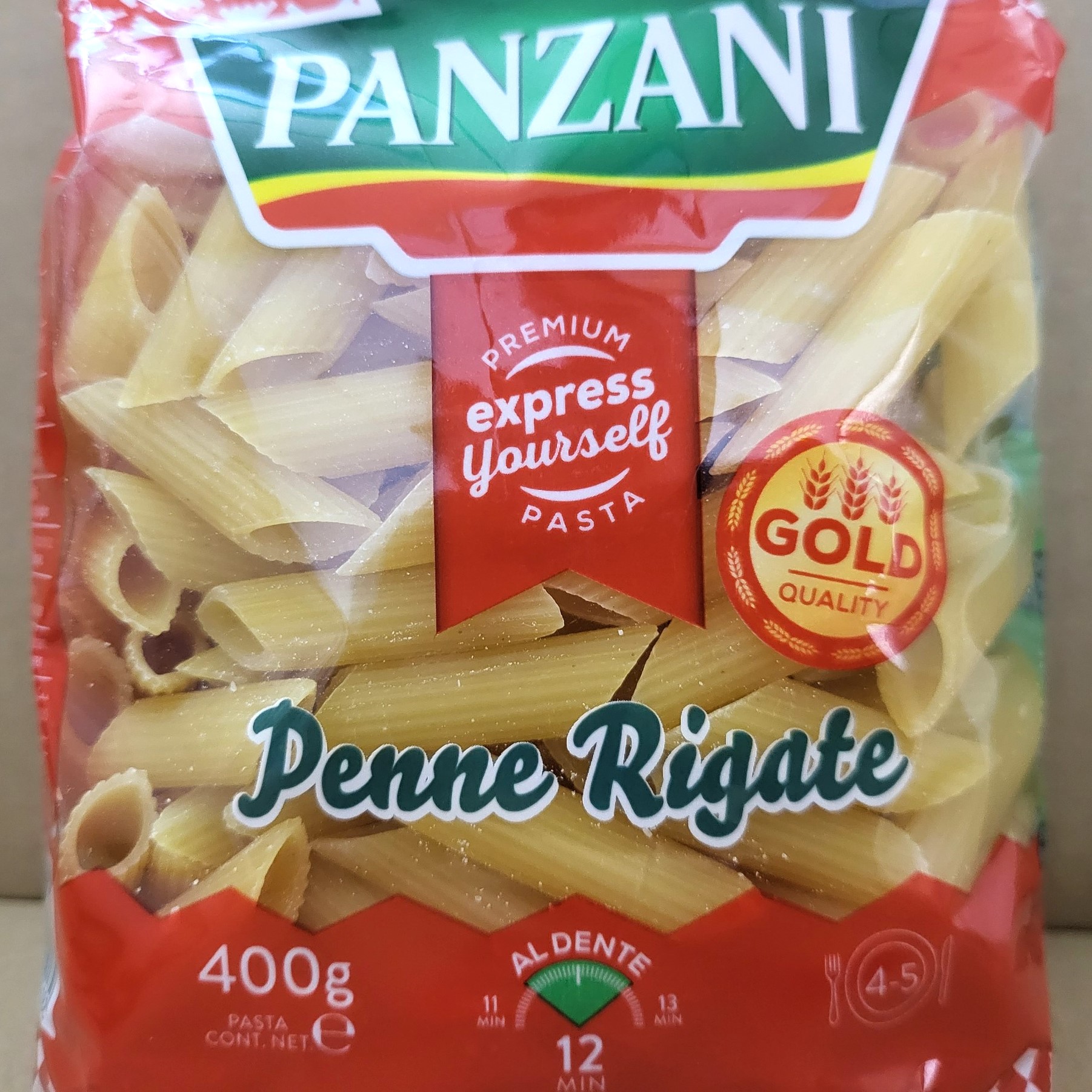 [Gói 400g – PENNE] NUI ỐNG XÉO [Italia] PANZANI Penne Rigate Pasta