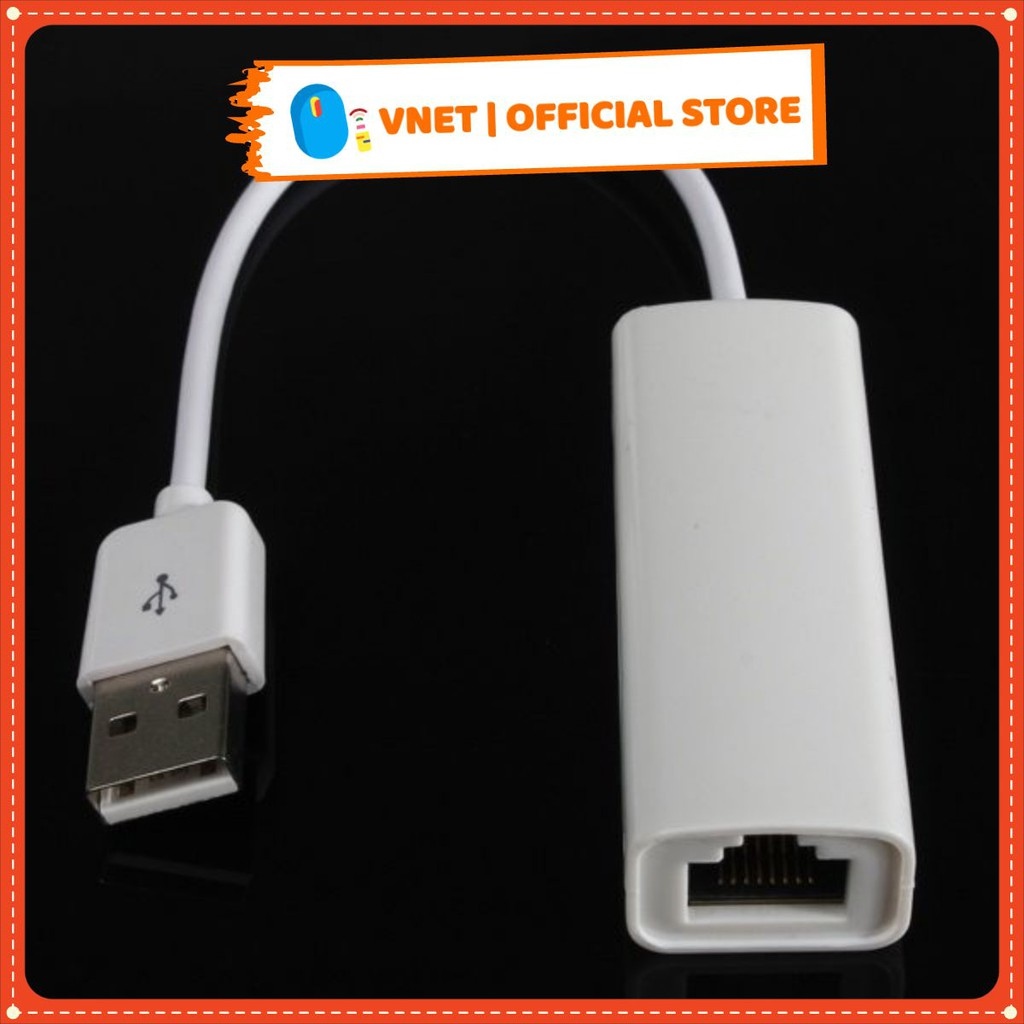 [Loại 1] Dây chuyển đổi tín hiệu từ USB sang mạng Lan / Usb to Lan mới 100  lỗi 1 đổi 1 bảo hành 3 tháng VNET-UL03